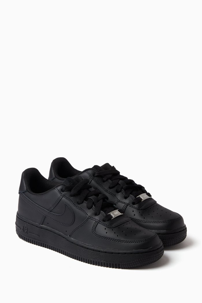 

Kids Air Force 1 LE Sneakers in Leather, Black
