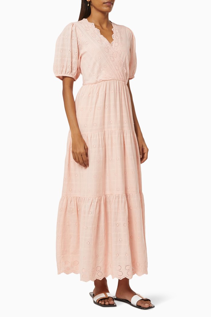 

Yasfiella Maxi Dress in Cotton, Orange