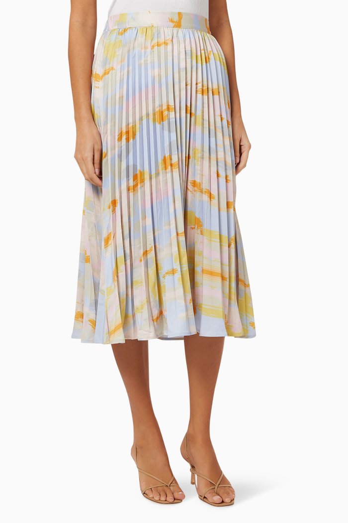 

Yaspastila Pleated Midi Skirt, Multicolour
