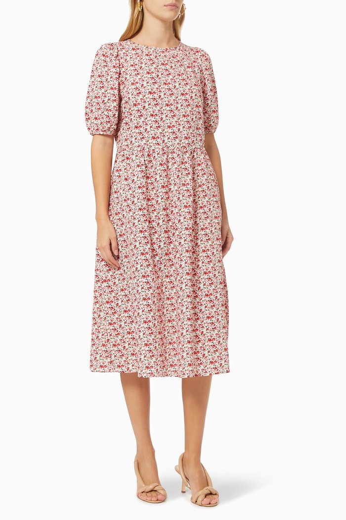 

Yasbarry Midi Dress in Crepe, Multicolour