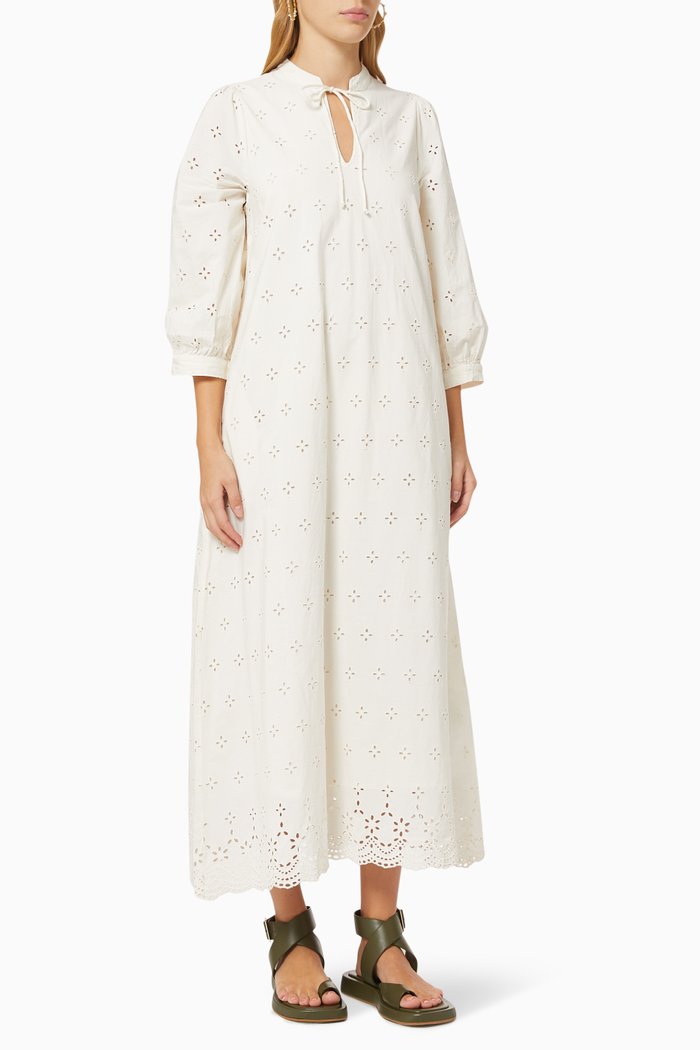 

Yasmitha Maxi Dress in Cotton, White
