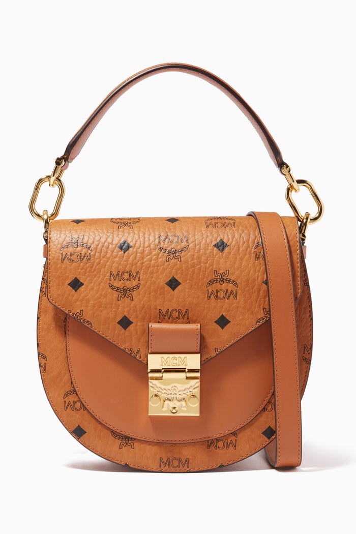 

Small Patricia Shoulder Bag in Visetos, Brown
