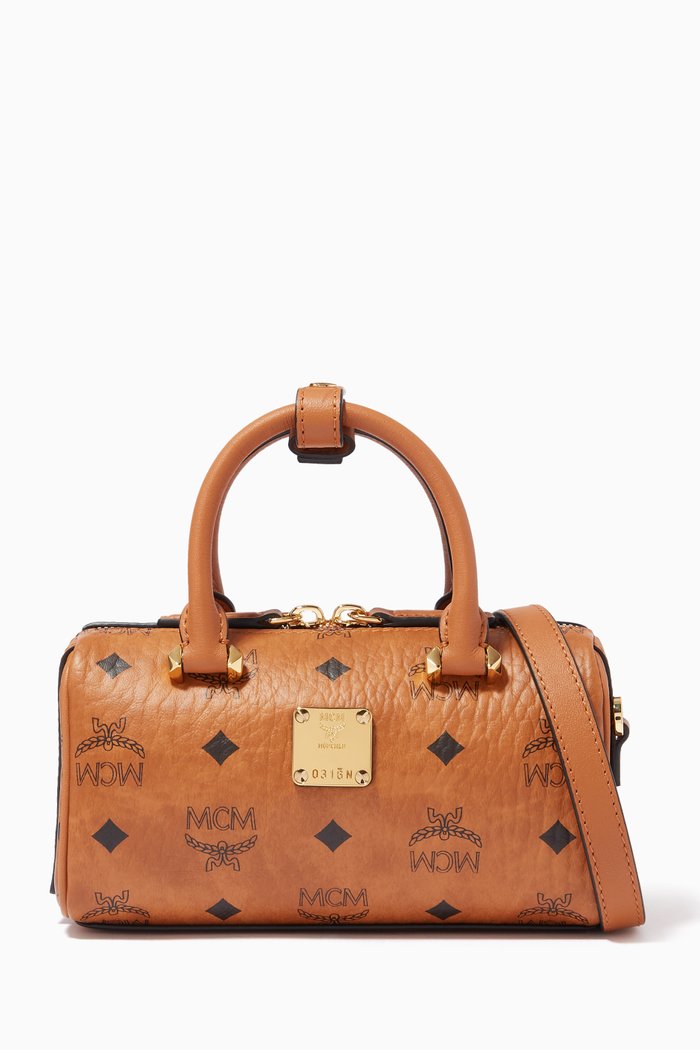 

Mini Essential Boston Bag in Visetos Original, Brown