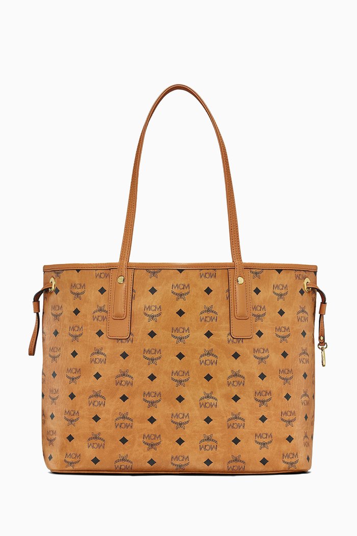 

Medium Reversible Liz Shopper in Visetos, Brown