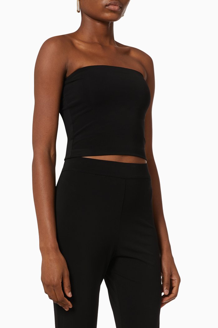 

Gwen Tube Top in Jersey, Black