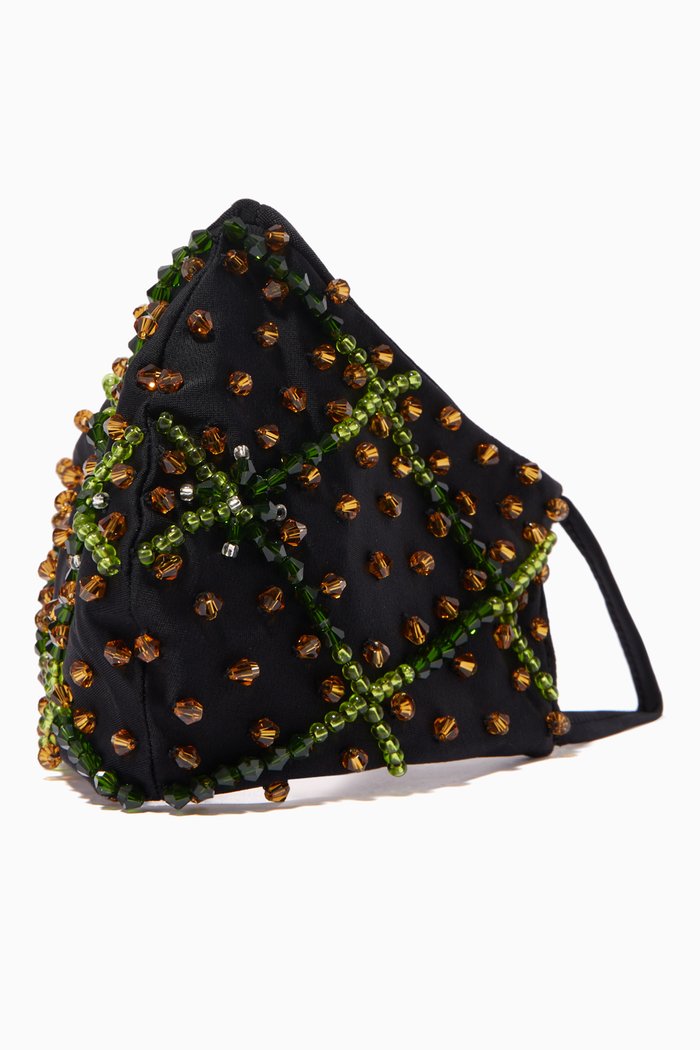 Penny Face Mask in Sustainable Lycra, Black