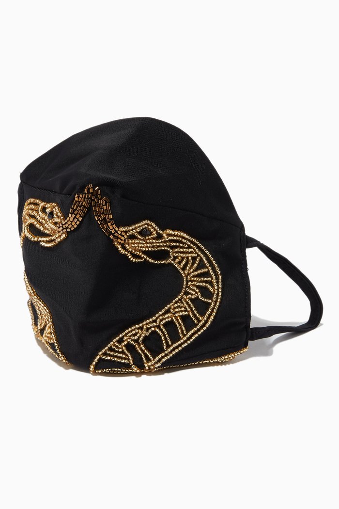

Fara Face Mask in Sustainable Lycra, Black
