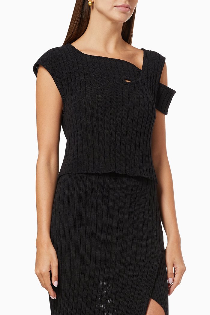 

Amelie Knit Top, Black