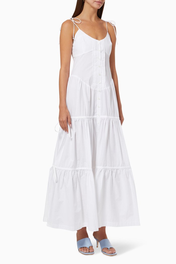 

Marseille Maxi Dress in Cotton, White