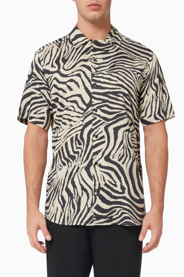 

Zebra Shirt in LENZING™ ECOVERO™ Viscose, Neutral