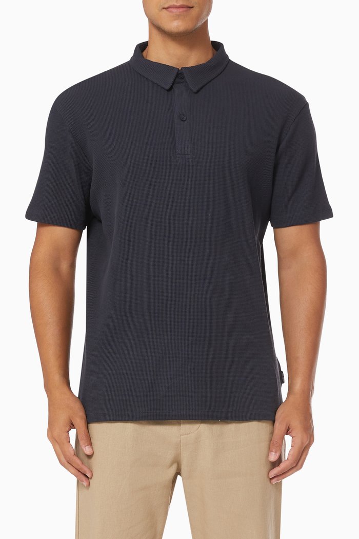 

Alf Polo Shirt in Organic Cotton, Blue