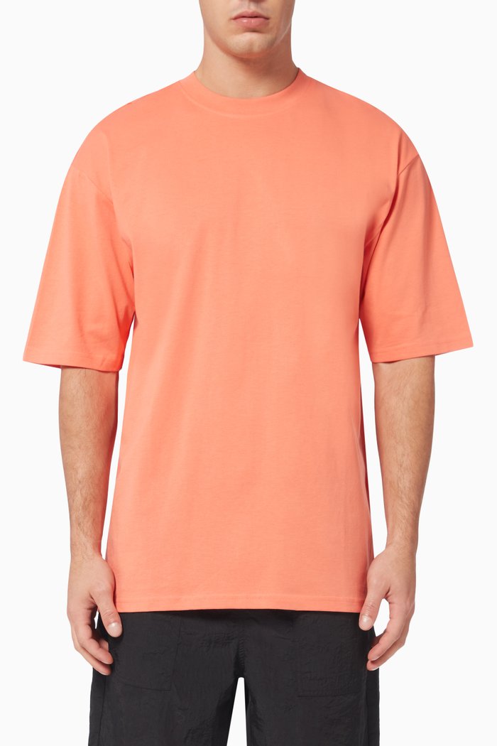 

Donnie Oversized T-shirt in Cotton Jersey, Orange