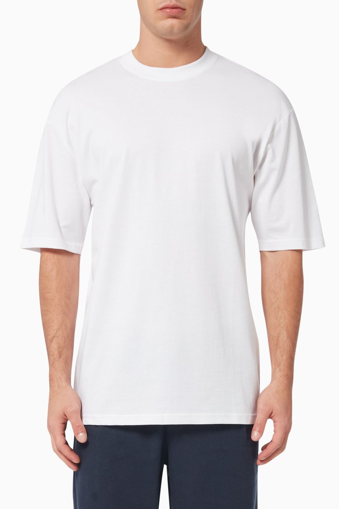 Donnie Oversized T-shirt in Cotton Jersey, White