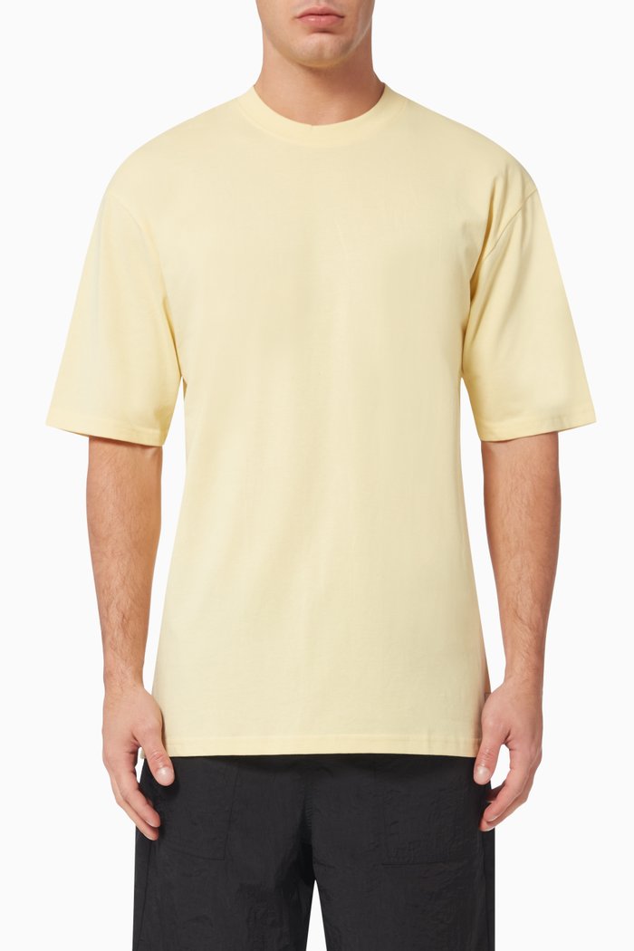 

Donnie Oversized T-shirt in Cotton Jersey, Yellow