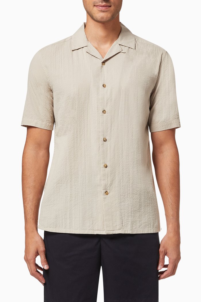 

Steve Life Shirt in Cotton, Neutral
