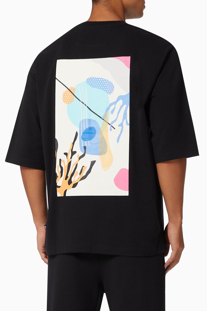 

Pop Life T-shirt in Organic Cotton, Black