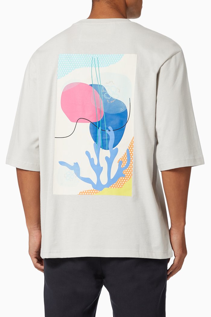 

Pop Life T-shirt in Organic Cotton, Grey