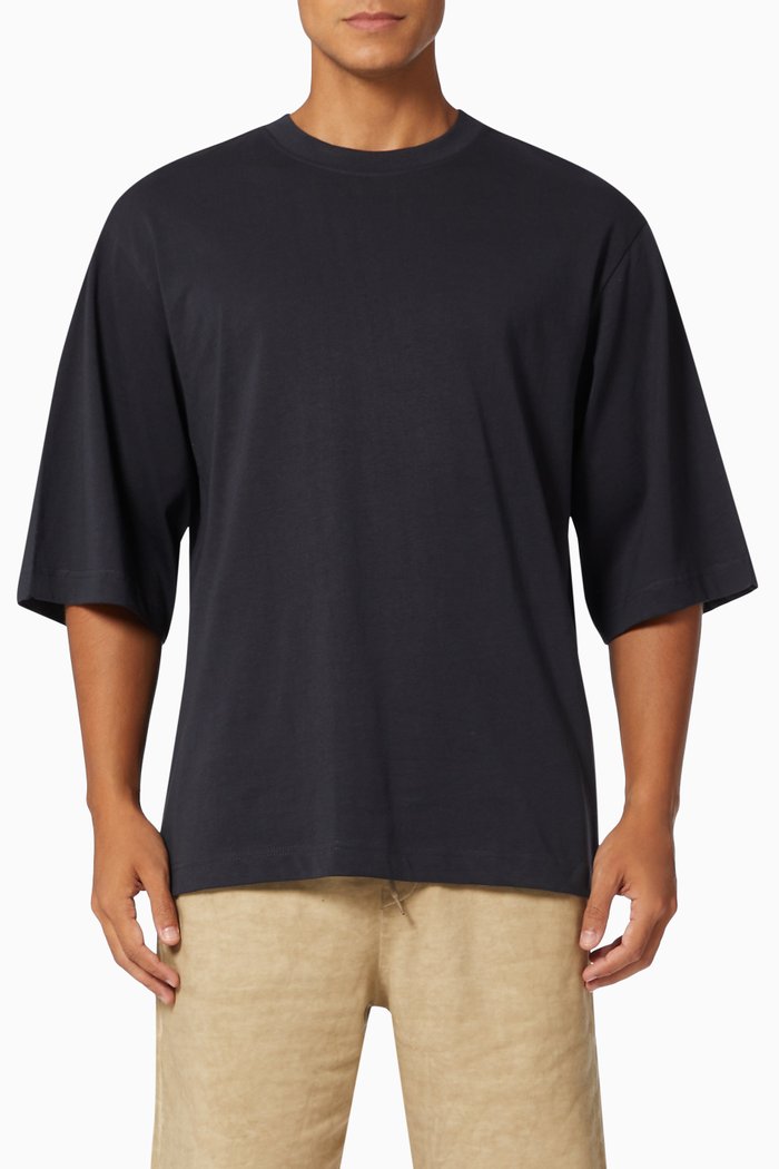 

Peck Oversized T-shirt in Cotton, Blue