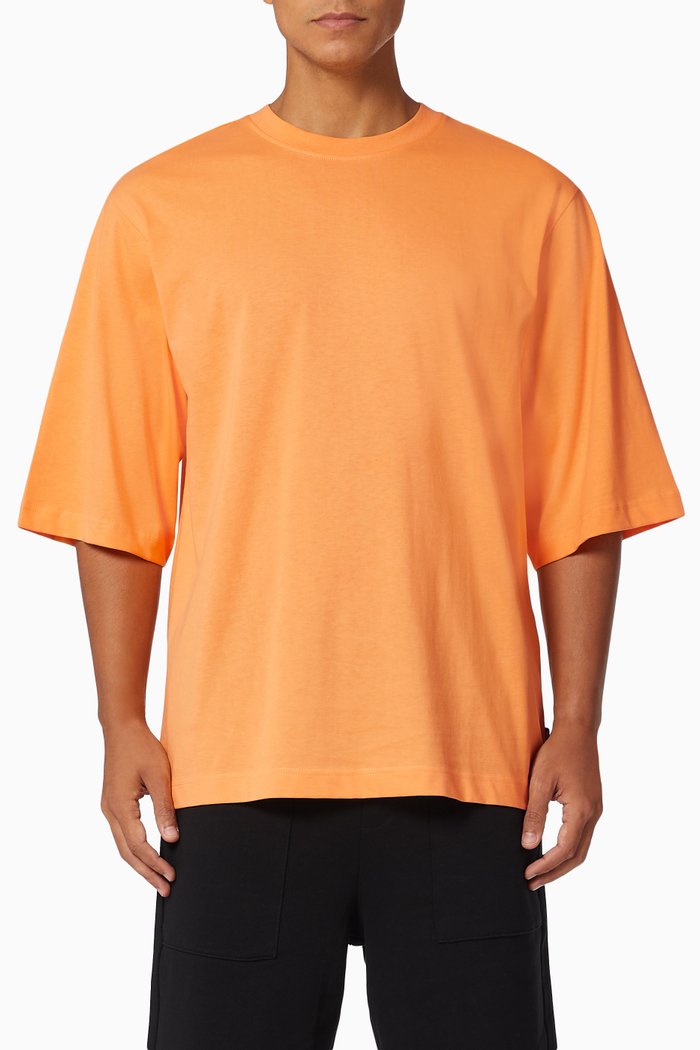 

Peck Oversized T-shirt in Cotton, Orange