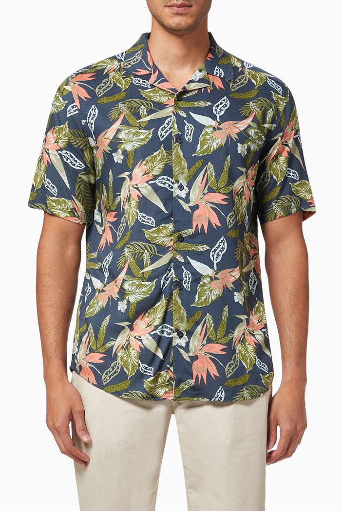 

Klopp Life Shirt in Viscose, Blue