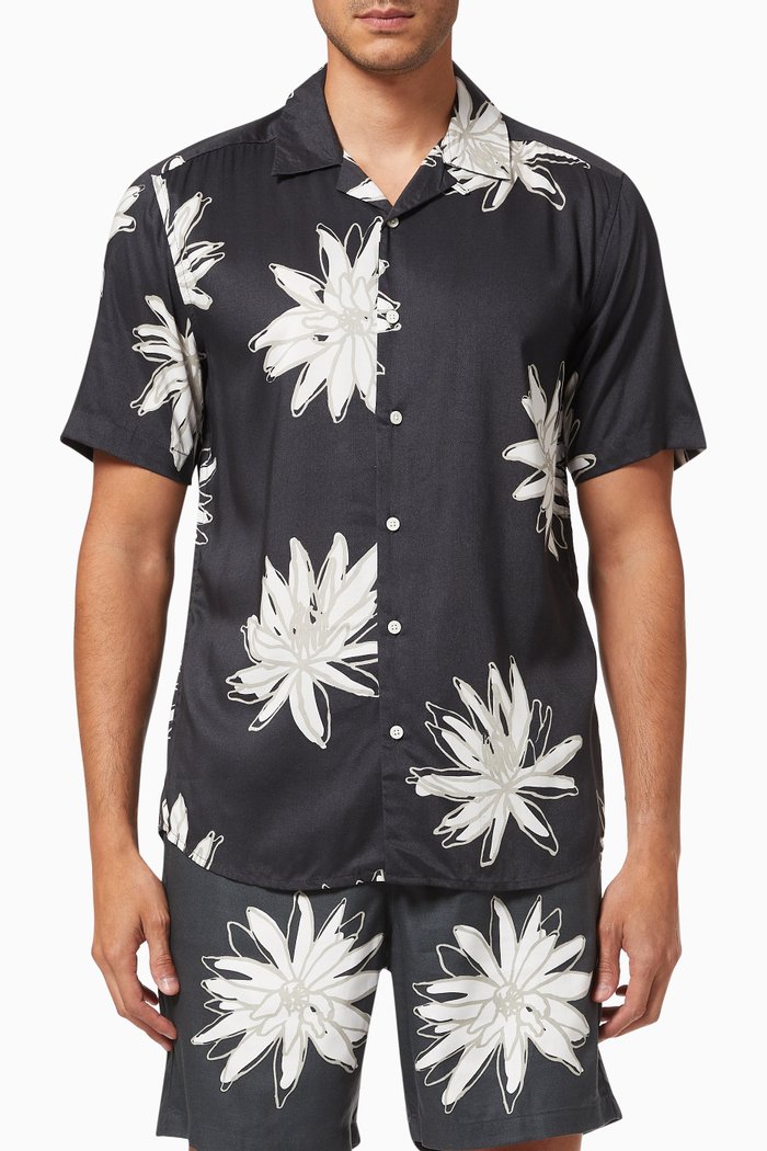 

Kaj Life Shirt in Viscose, Blue