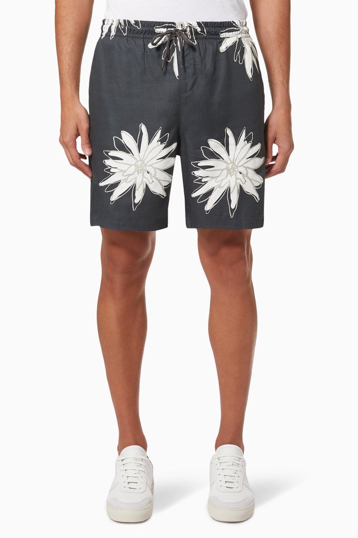 

Kaj Life Shorts in Viscose, Blue