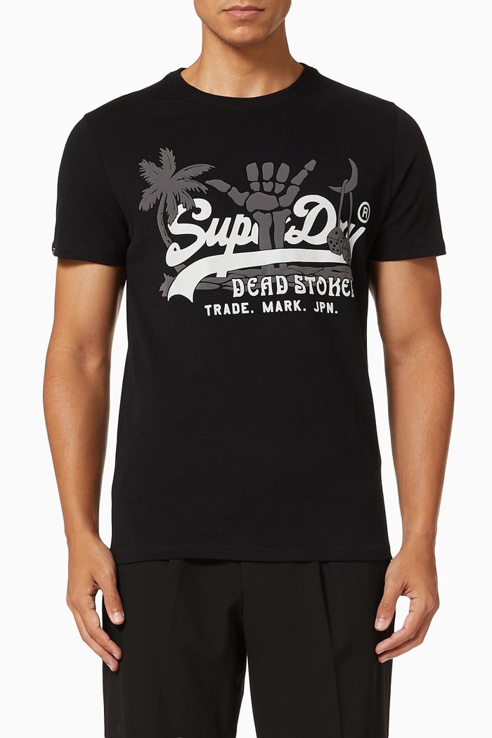 

Vintage Logo Itago T-shirt in Cotton, Black
