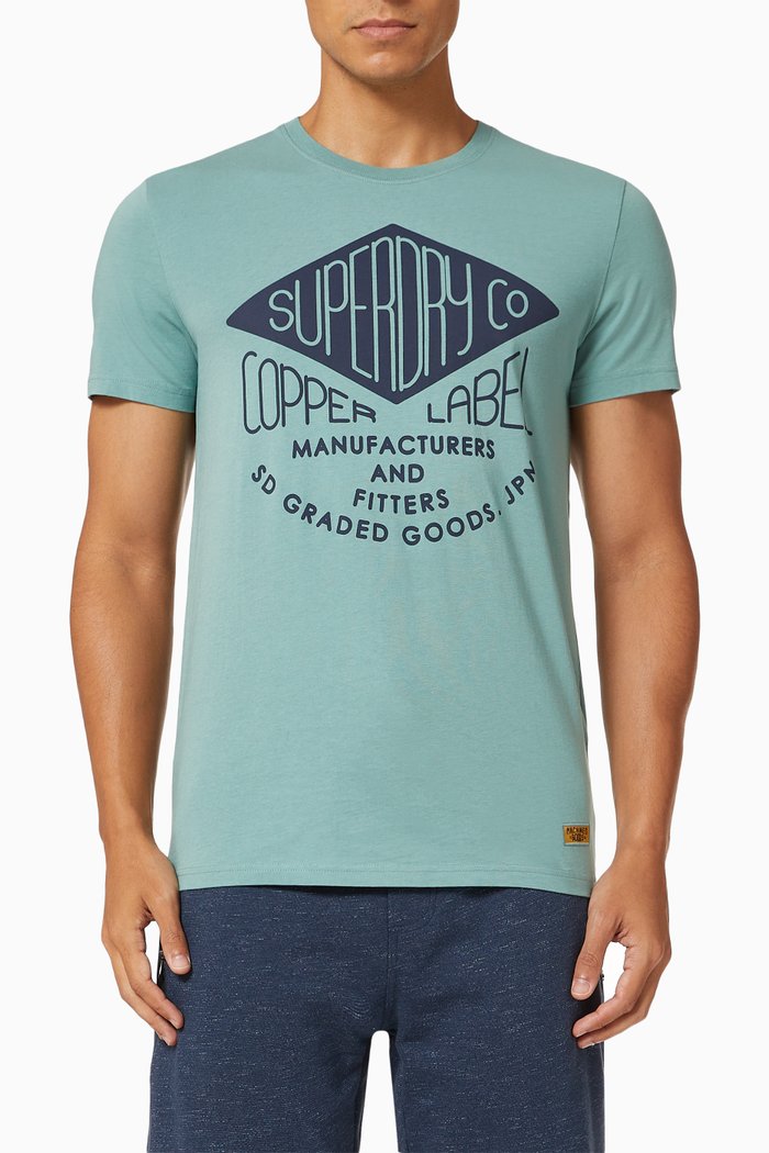 

Workwear Graphic T-shirt in Cotton, Green