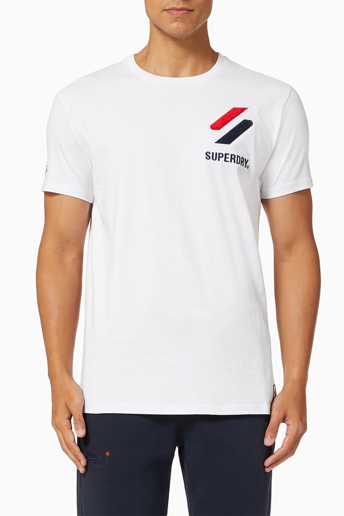 

Sportstyle Chenille T-shirt in Cotton, White