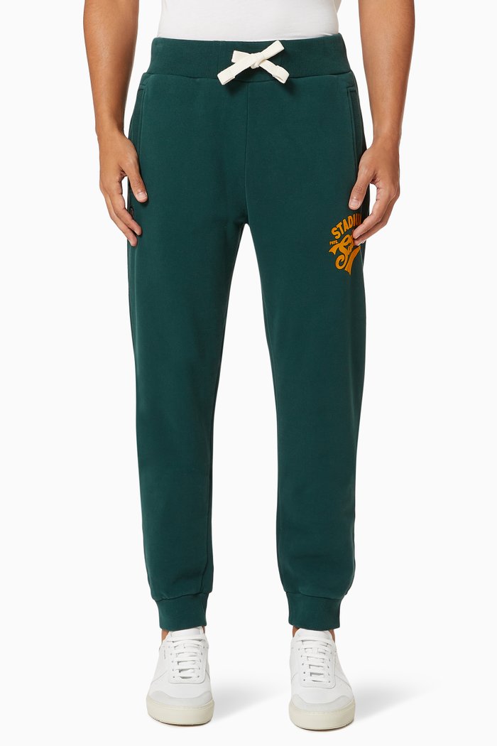 

Collegiate Graphics Sweatpants in Cotton, Green