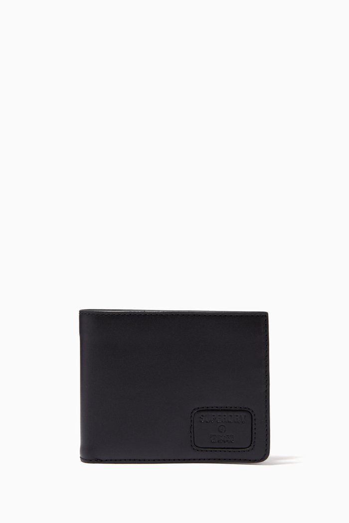 

NYC Bifold Wallet in Leather, Black