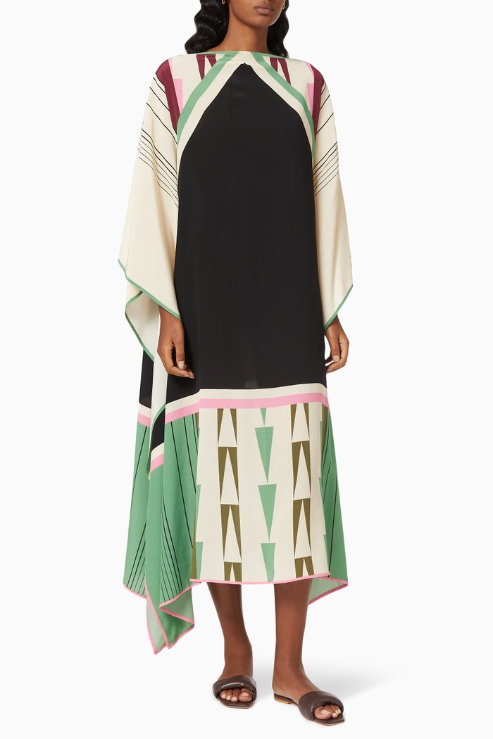 

Ray Long Scarf Dress, Multicolour