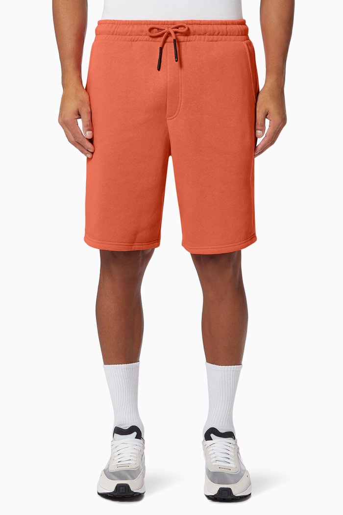 Ceres Life Sweat Shorts in Cotton, Orange