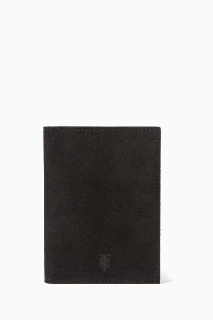 

Passport Cover in Suede Leather, Black