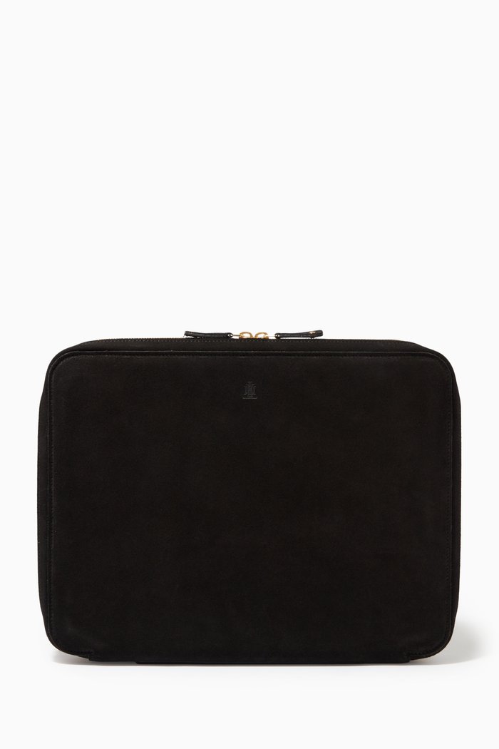 

Laptop Case 13" in Suede Leather, Black