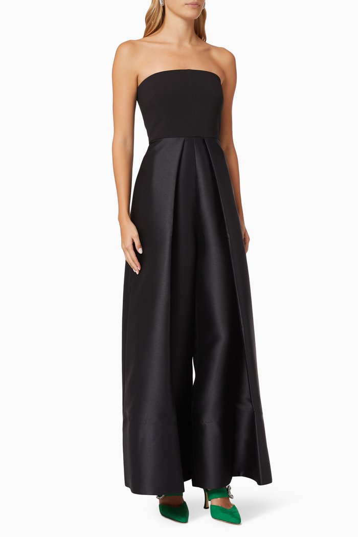 

Alden Pleated Jumpsuit, Black