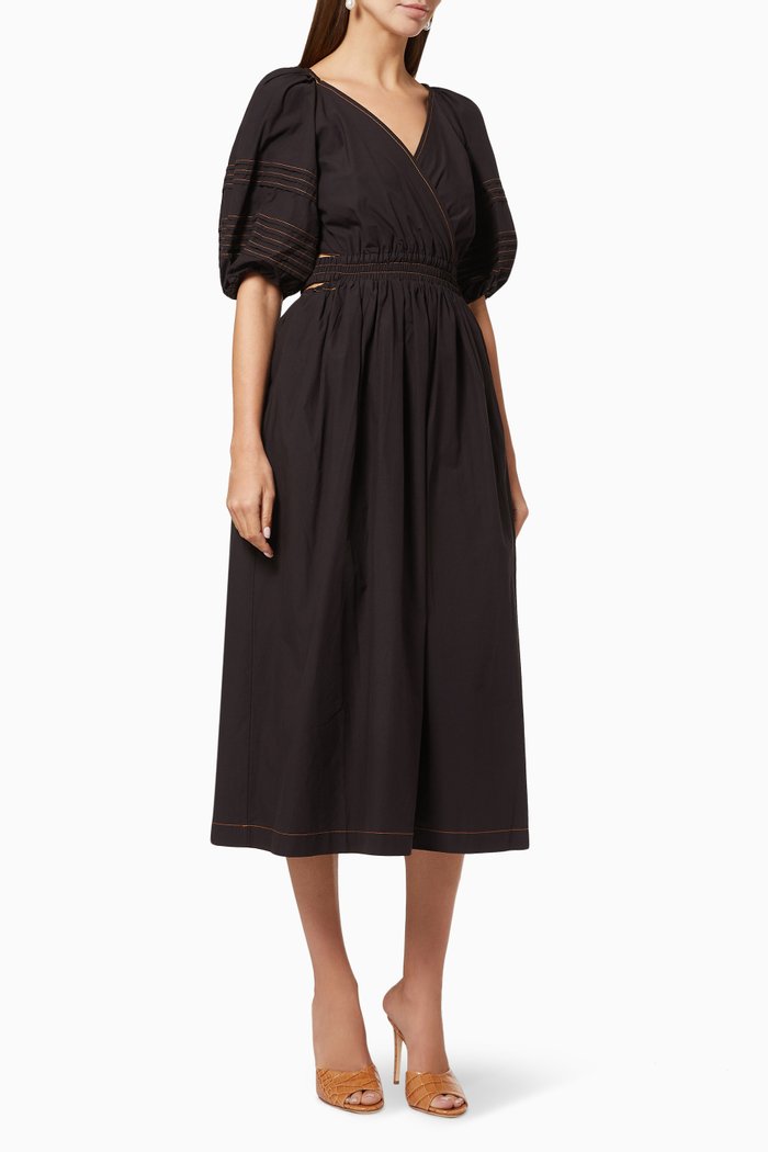 

Your Time Midi Dress in Cotton, Black