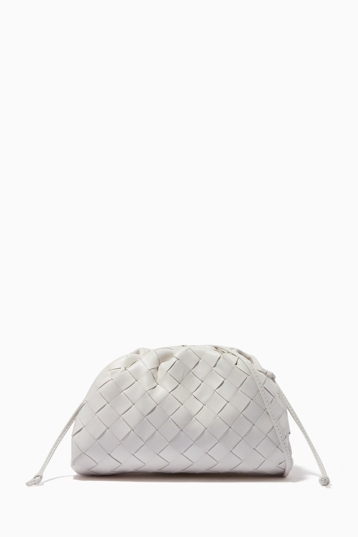 

The Mini Pouch in Intrecciato Nappa, Neutral