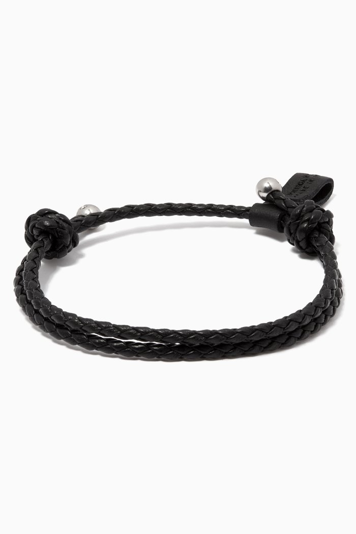 

Bracelet in Intrecciato Nappa, Black