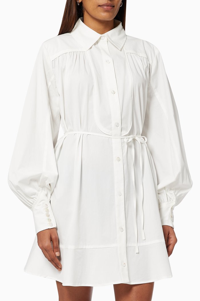 

Feel So Lucky Dress in Cotton, White