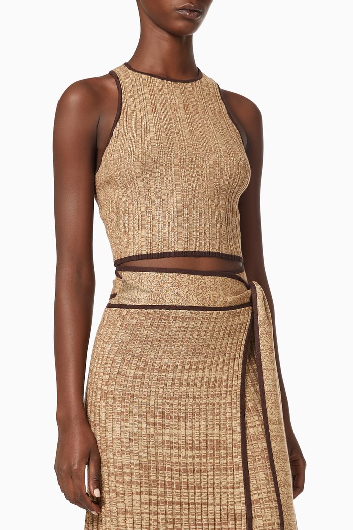 

Give You Top in Viscose-blend Knit, Brown