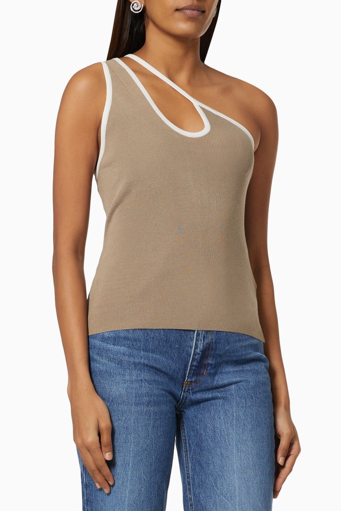 

Outcome Top in Viscose Knit, Brown