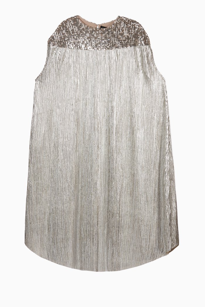 

The Slanted Signature Kaftan, Silver