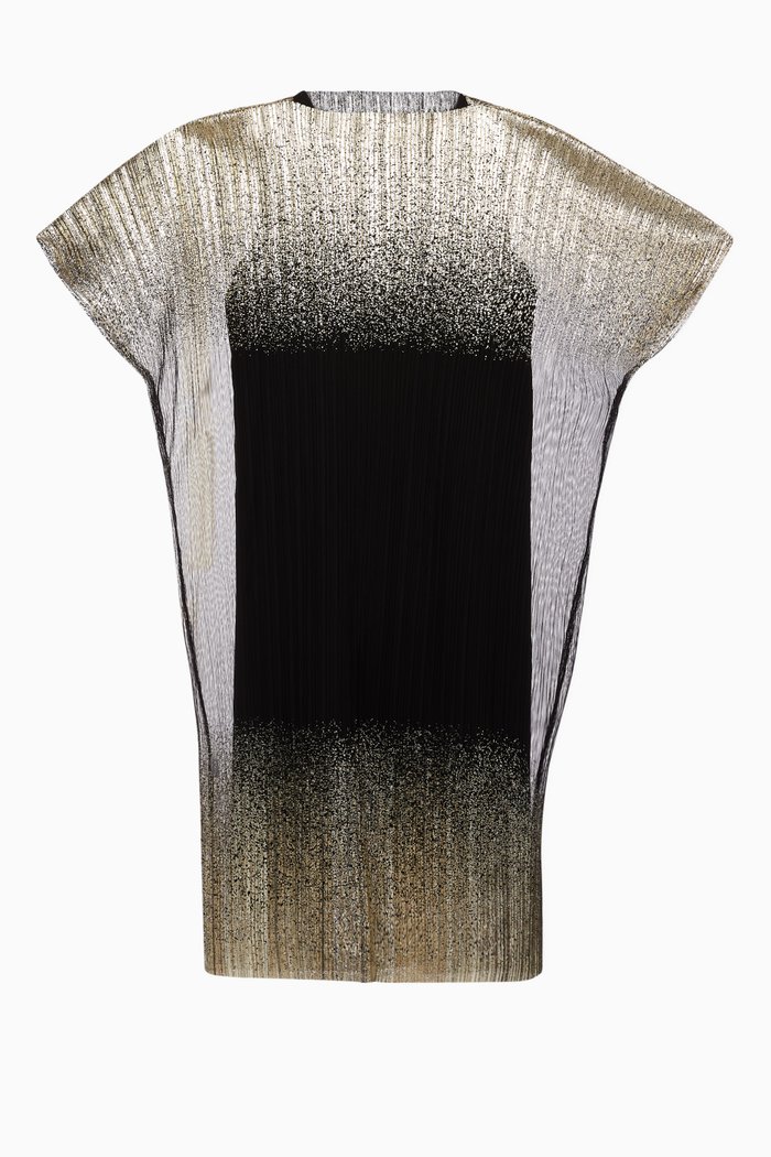 

Metallic Pleated Kaftan & Dress Set, Multicolour