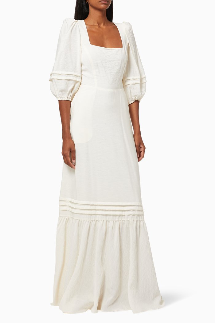 

Jazmine Square-neck Maxi Dress, Yellow