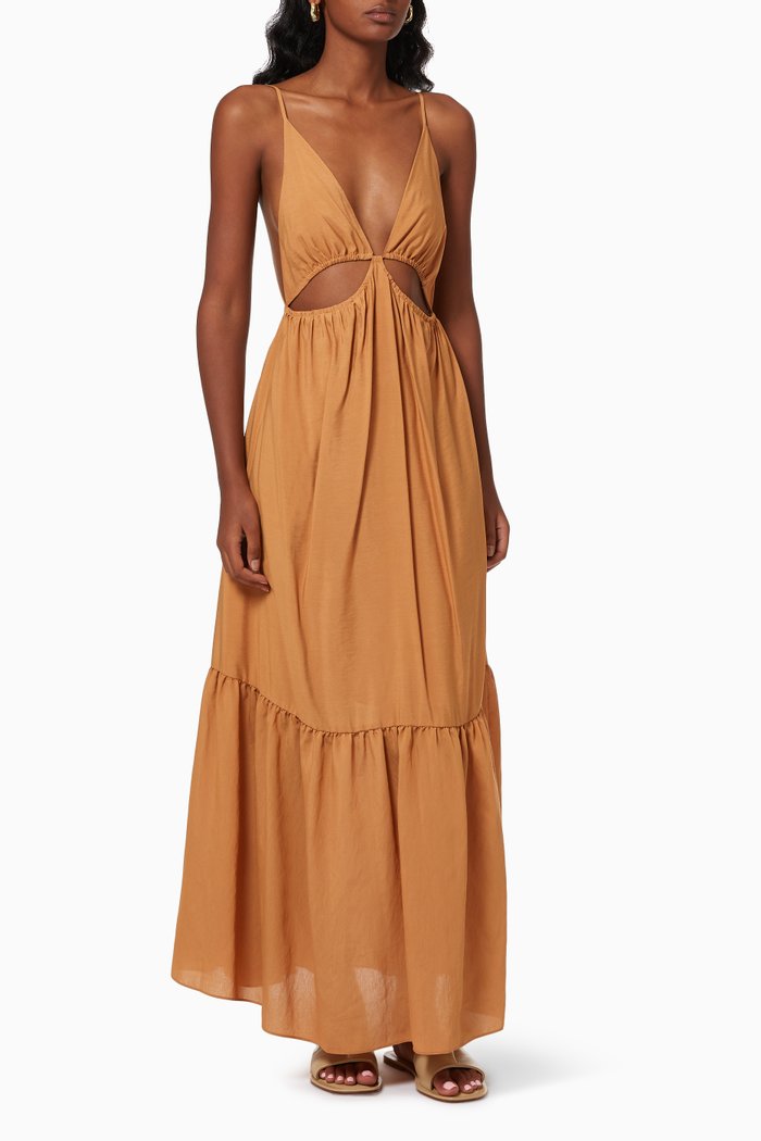 

Calliope Cut-out Dress, Orange