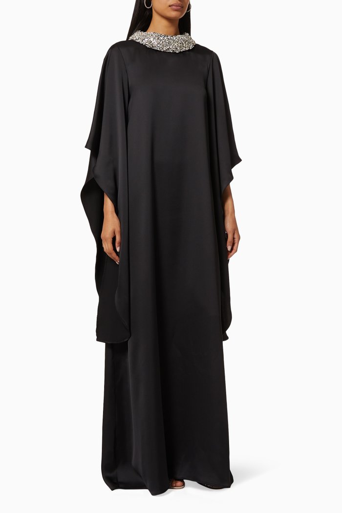 

Jana Dress in Satin, Black