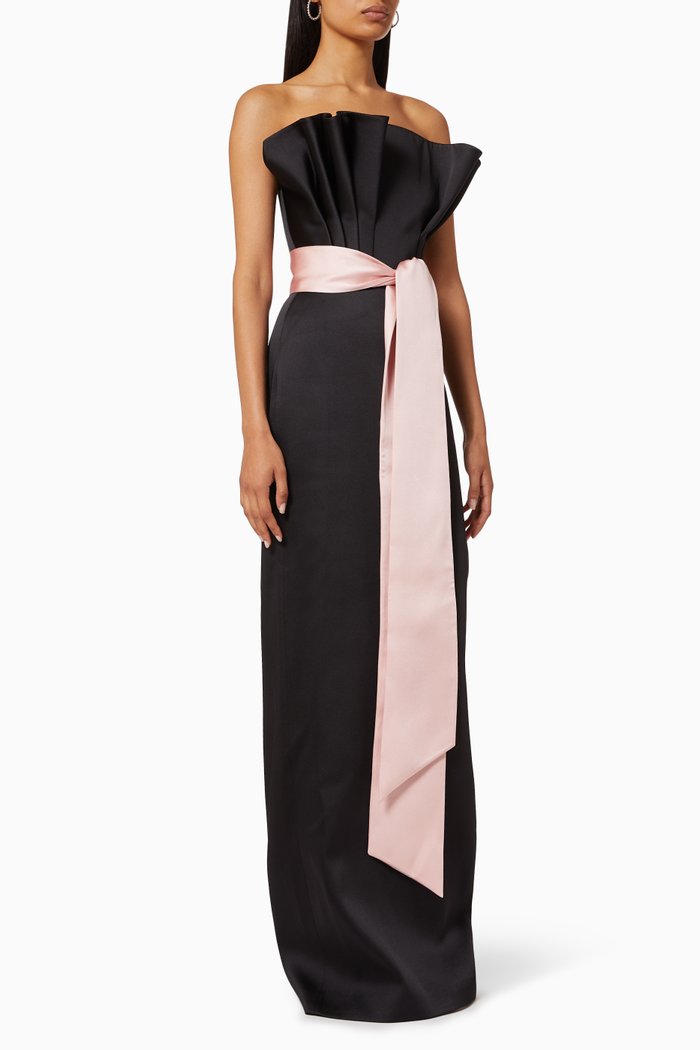 

Lolita Bow Dress in Satin, Black