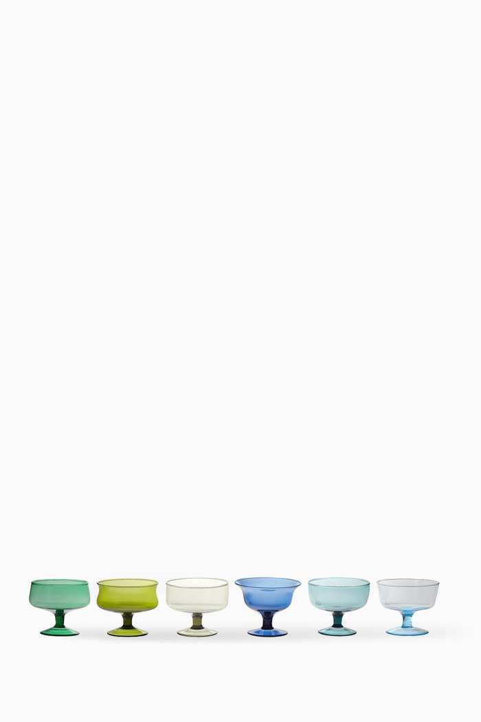 

Diseguale Assorted Glass Bowls, Set of 6, Multicolour