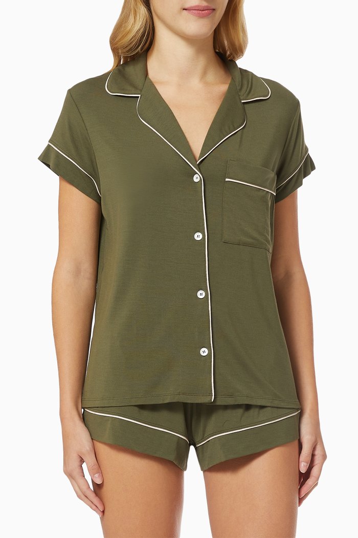 

Gisele Short Pyjama Set in Modal Jersey, Green
